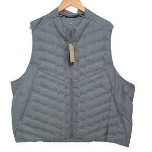 Nike Therma-FIT ADV Repel AeroLoft Men’s Down Running Vest Gray 3XL